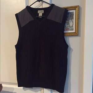 Vintage ✨ LL Bean Black wool sweater Vest